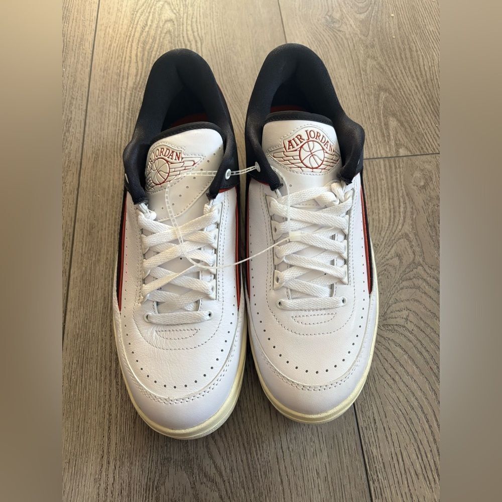 Air Jordan 2 Low Black Satin Women's Shoes - Picture 7 of 8